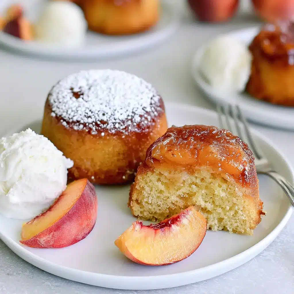 Mini Peach Upside Down Cakes: A Sweet Summer Treat 4 Mini Peach Upside Down Cakes