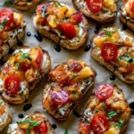 Peach Bruschetta
