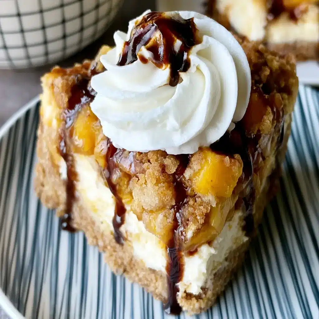 Peach Crumb Cheesecake