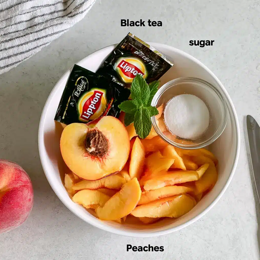 Peach Iced Tea: Easy 3-Ingredient Summer Drink 4 Peach Iced Tea