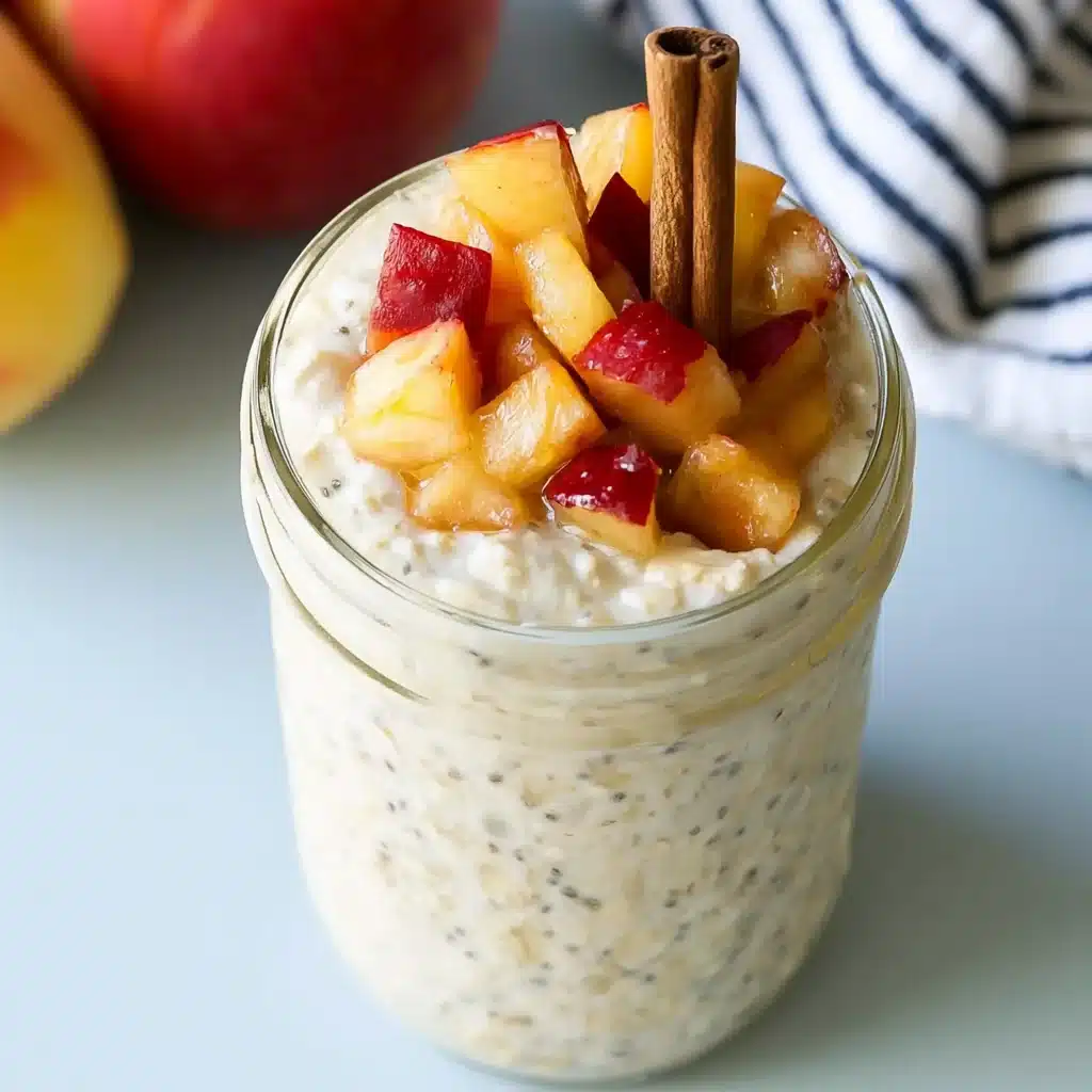 Peach Pie Overnight Oats