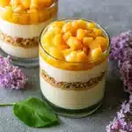 Peach Vanilla Cheesecake Trifle