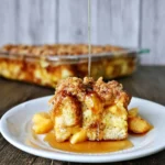 Peaches and Cream Baked French Toast