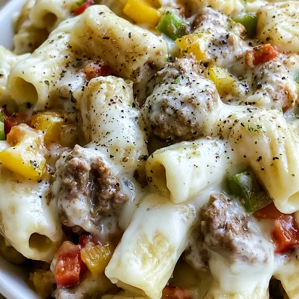 Philly Cheesesteak Pasta: Creamy, Cheesy, and Satisfying 4 Philly Cheesesteak Pasta