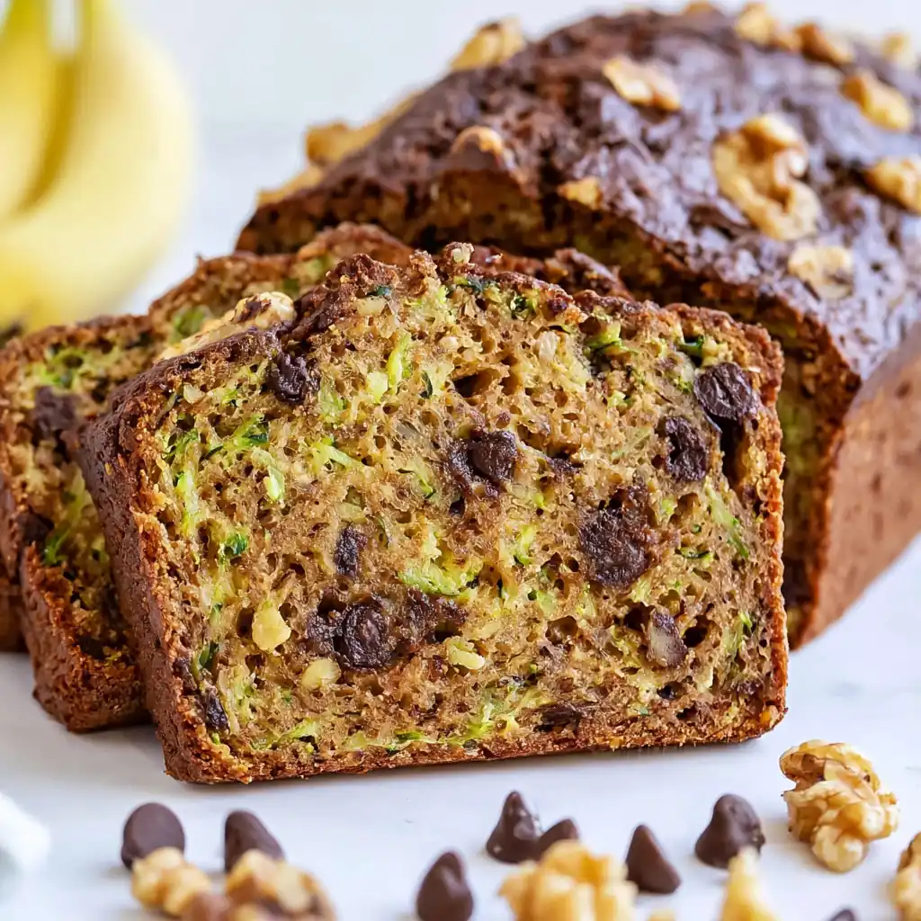 Plant-Based Banana Zucchini Bread