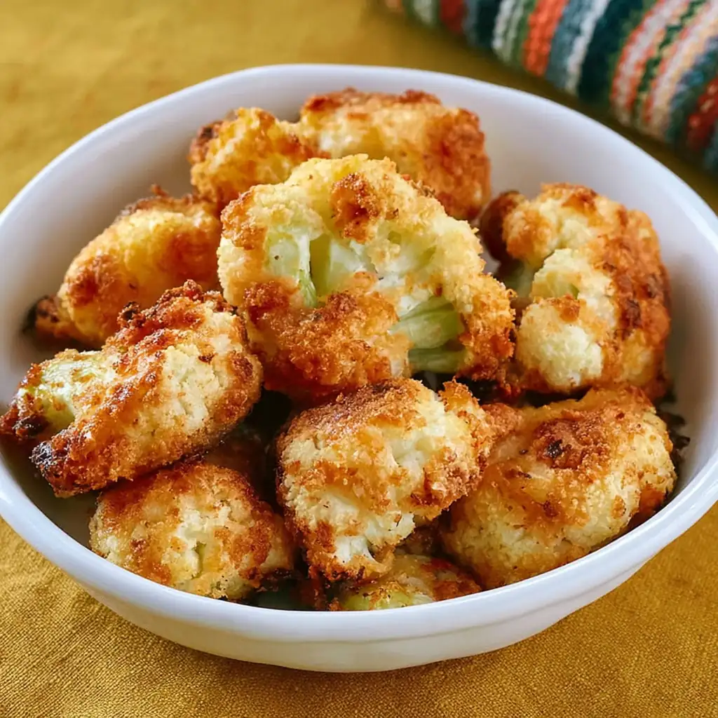 Roasted Parmesan Cauliflower Bites