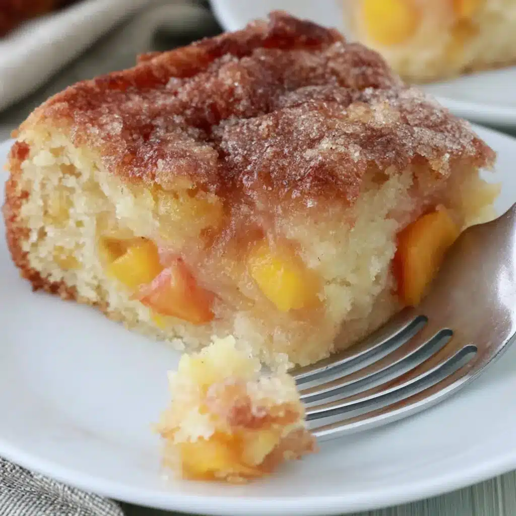Sour Cream Peach Cake