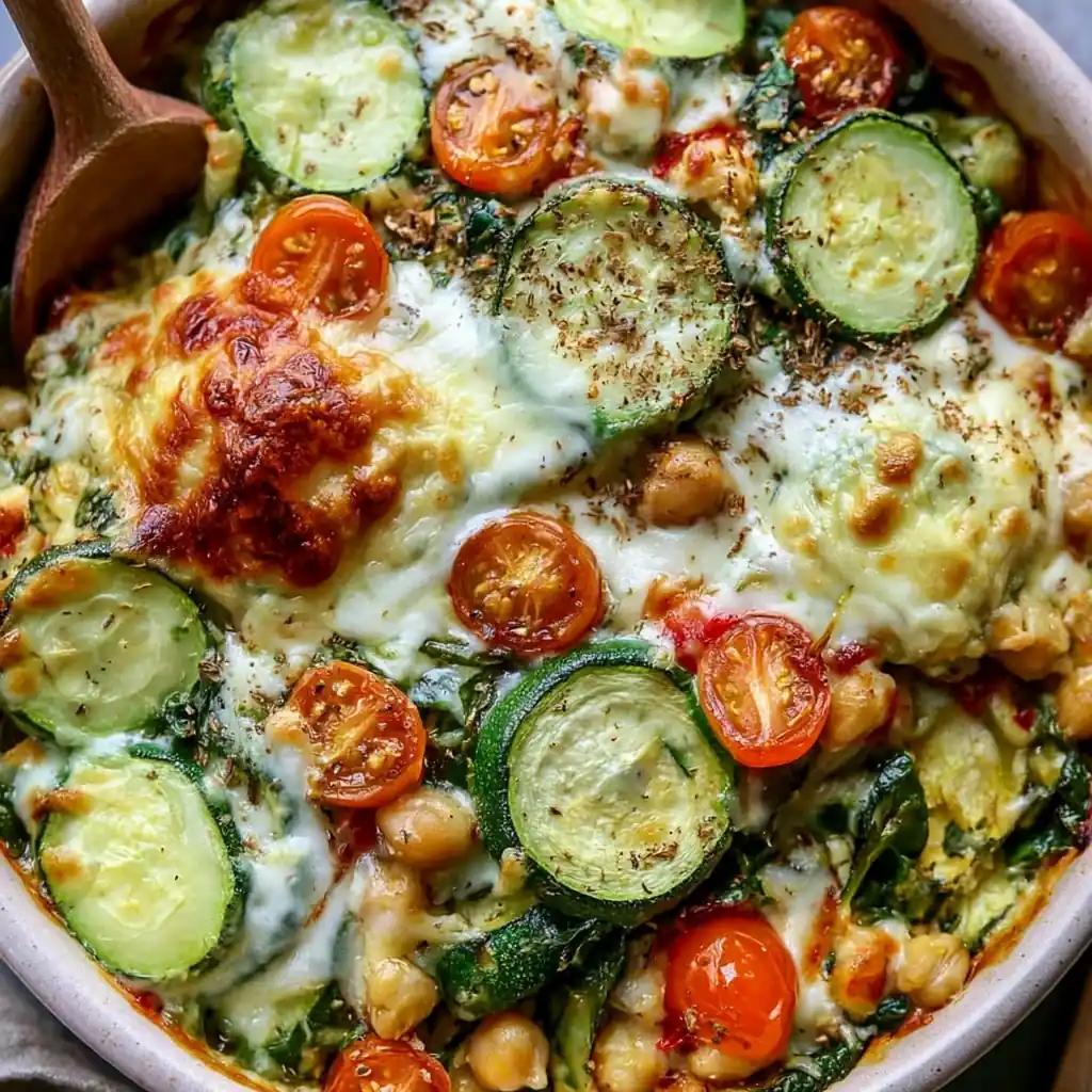 Spinach Zucchini Chickpea Bake: A Healthy and Satisfying Dinner 4 Spinach Zucchini Chickpea Bake