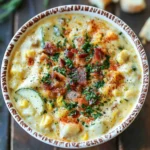 Summer corn and zucchini chowder