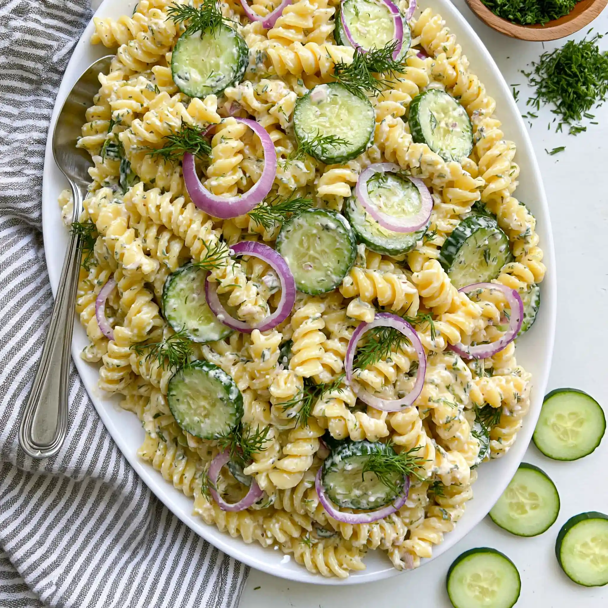 Vegan Cucumber Pasta Salad