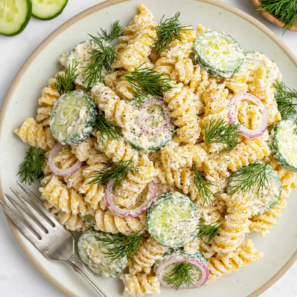 Vegan Cucumber Pasta Salad: A Fresh and Creamy Summer Favorite 4 Vegan Cucumber Pasta Salad