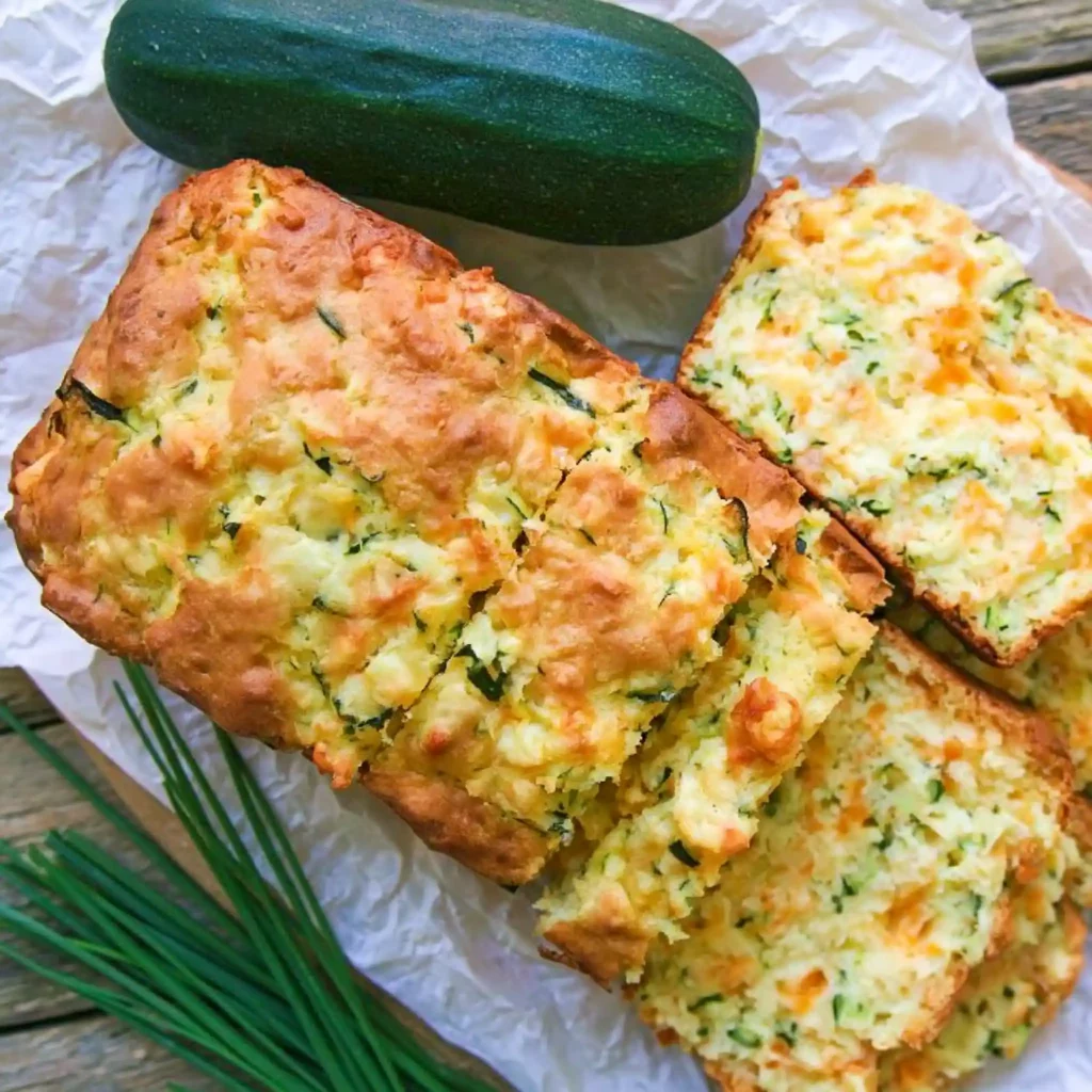 Zucchini Cheddar Chive Bread: Amazing 1-Hour Savory Loaf