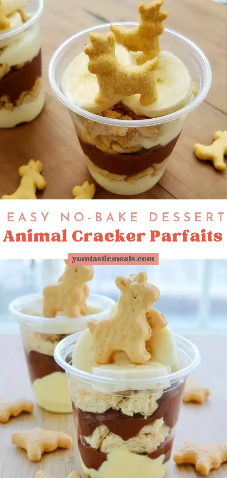 Animal Cracker Parfait: An Easy Layered Party Dessert 6 Animal Cracker Parfait