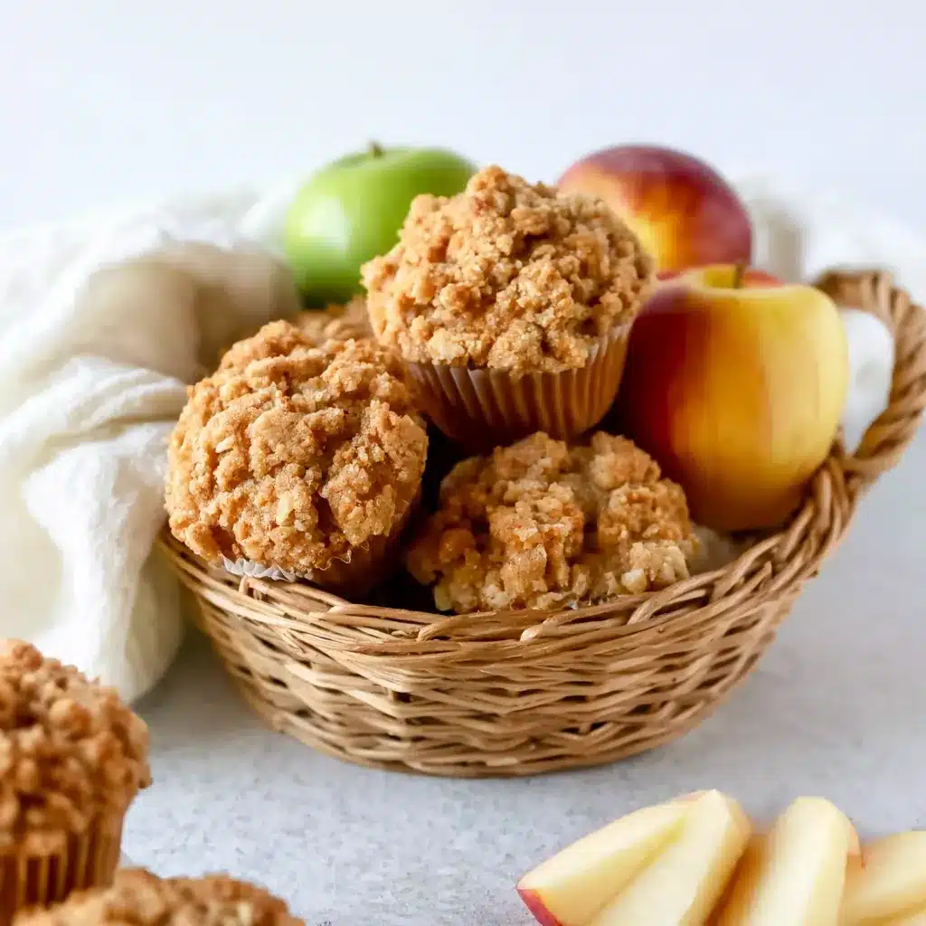 Apple Crumble Muffins with a Buttery Cinnamon Topping 5 Apple Crumble Muffins