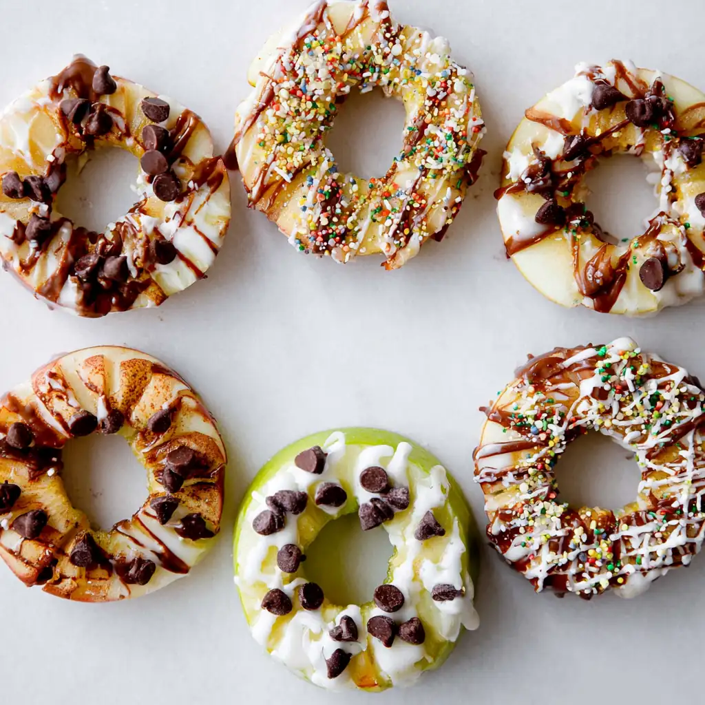 Apple Donuts: Easy Healthy Treat for Kids 5 Apple Donuts