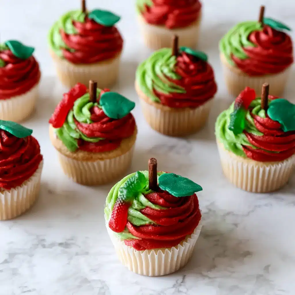 Back to School Apple Cupcakes