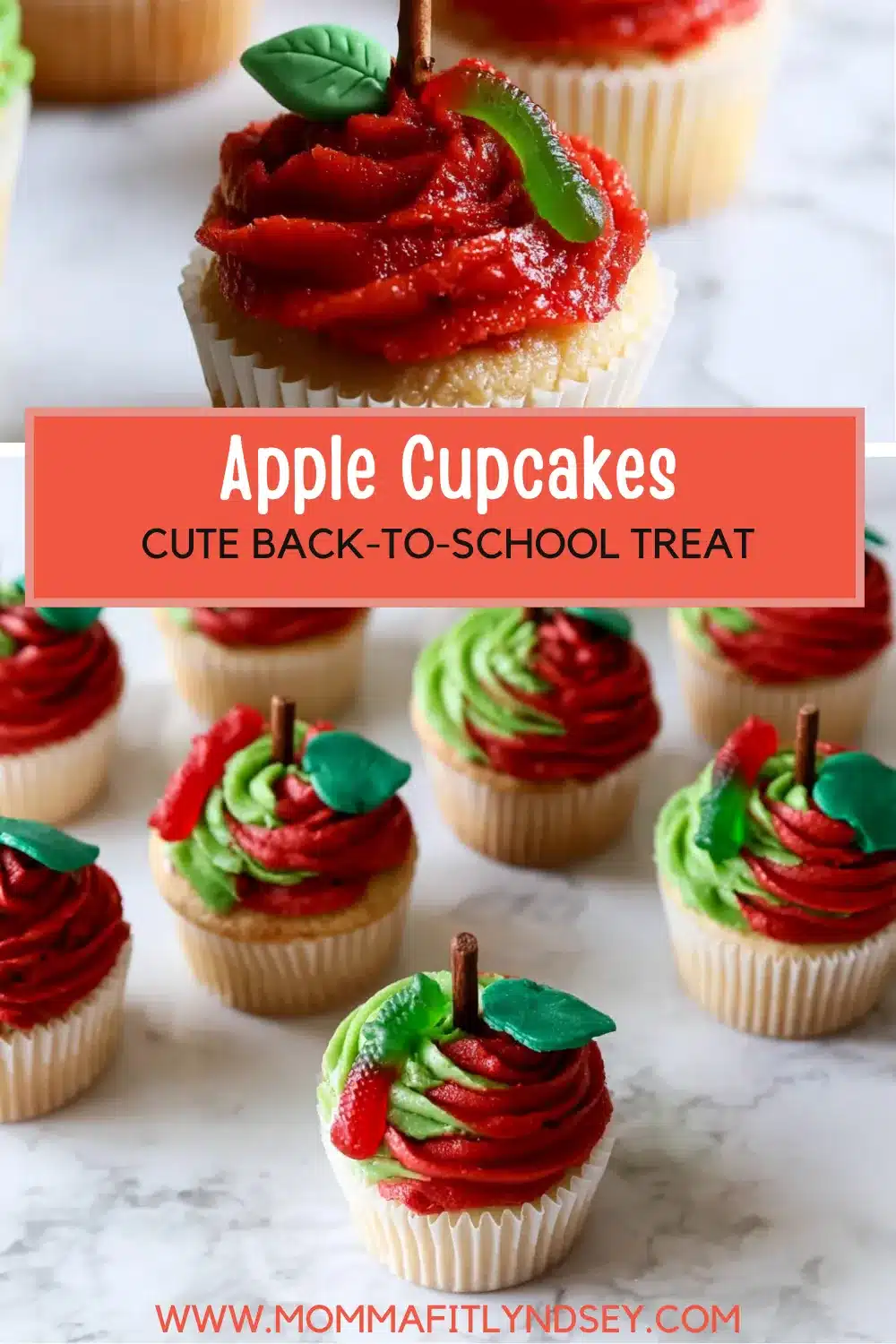 Back to School Apple Cupcakes