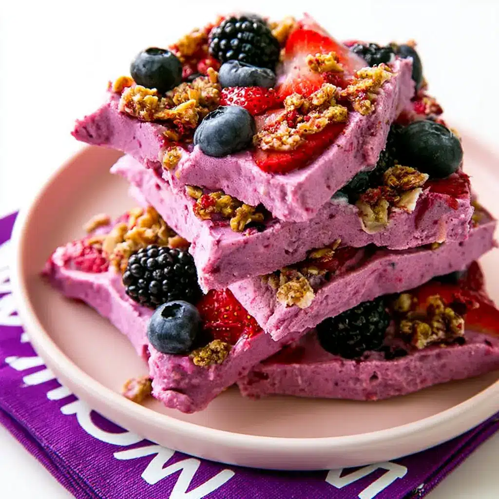 Berry Granola Yogurt Bark