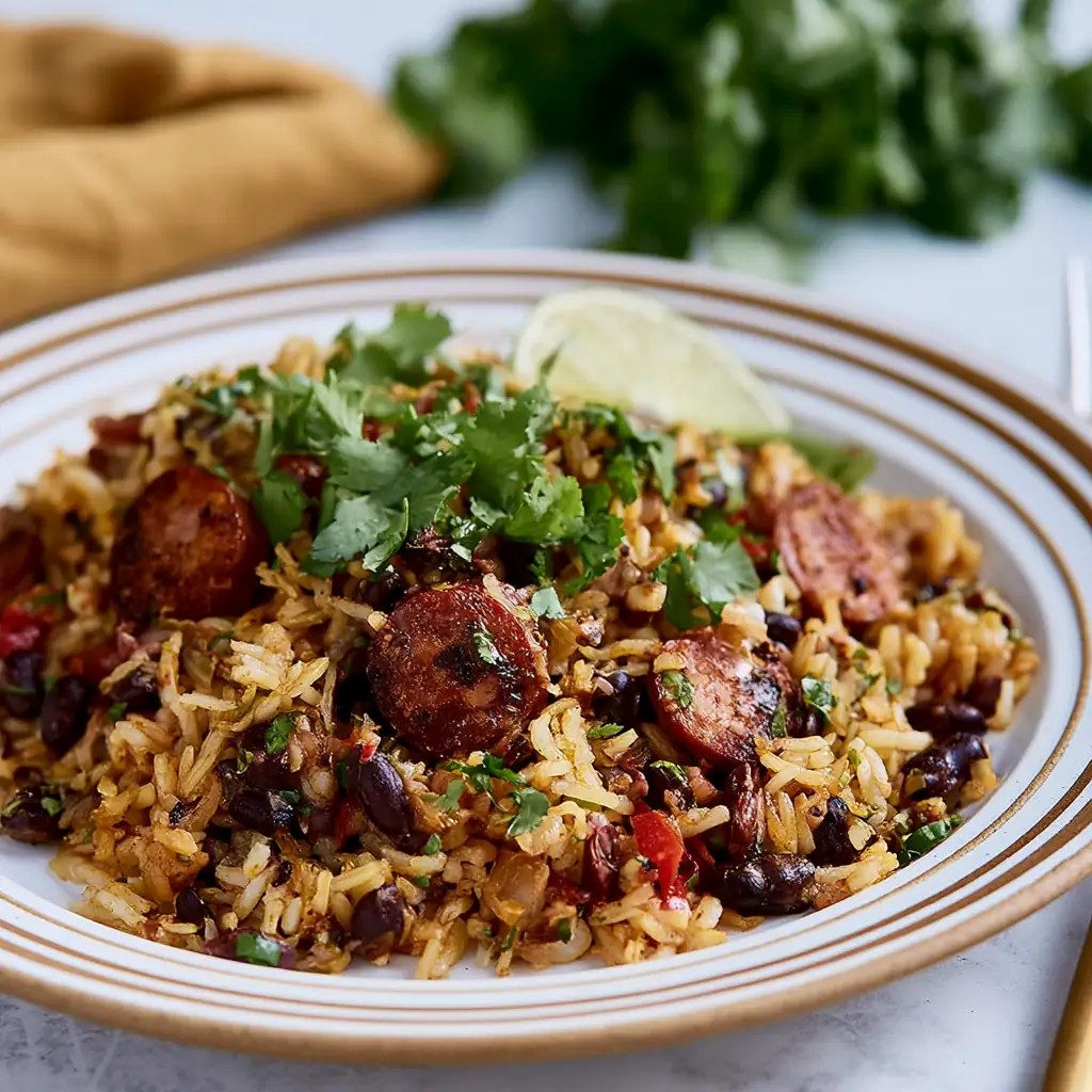 Black Beans and Rice with Sausage: Easy One-Pot Dinner 4 Black Beans and Rice