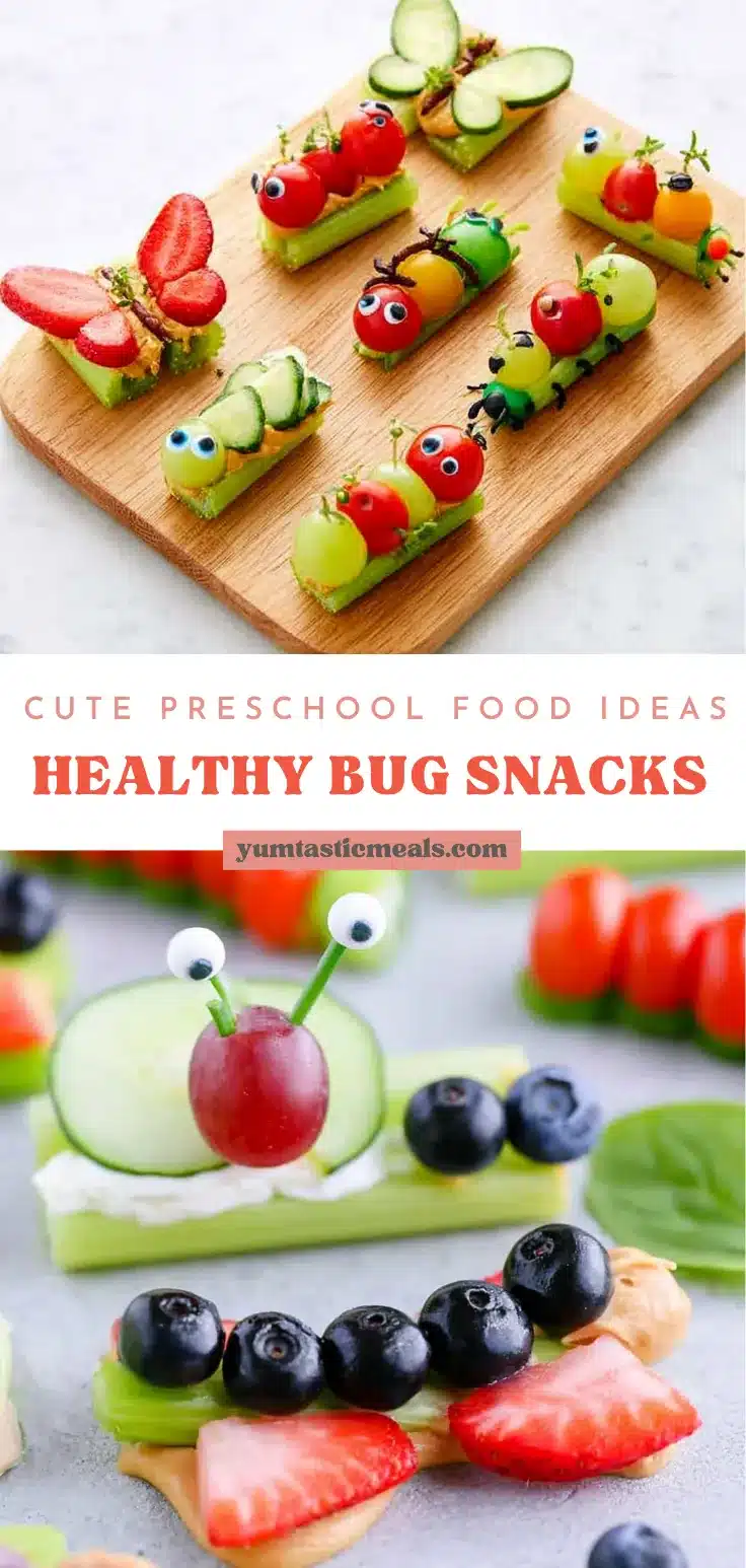 Bug Theme Healthy Snacks: Cute Fruit and Veggie Bugs for Kids 6 Bug Theme Healthy Snacks