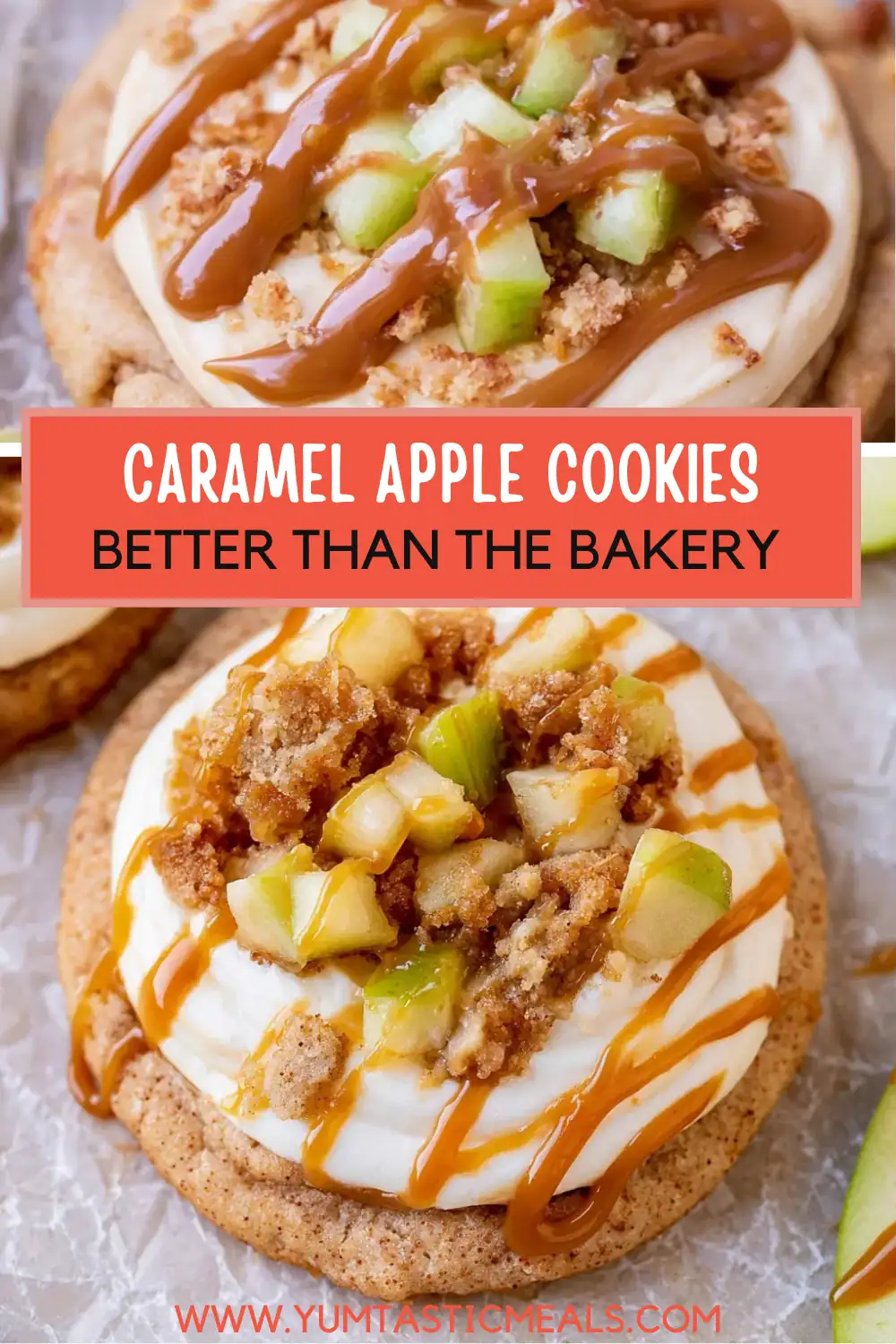 Caramel Apple Cookies: A Crumbl Copycat Recipe 6 Caramel Apple Cookies