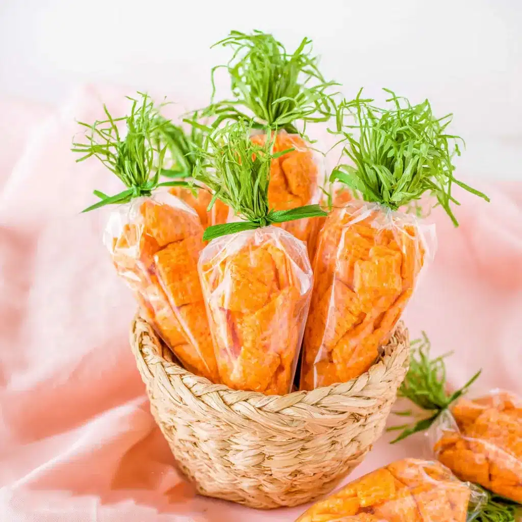 Carrot Treat Bags for Easy Easter Party Snacks 5 Carrot Treat Bags