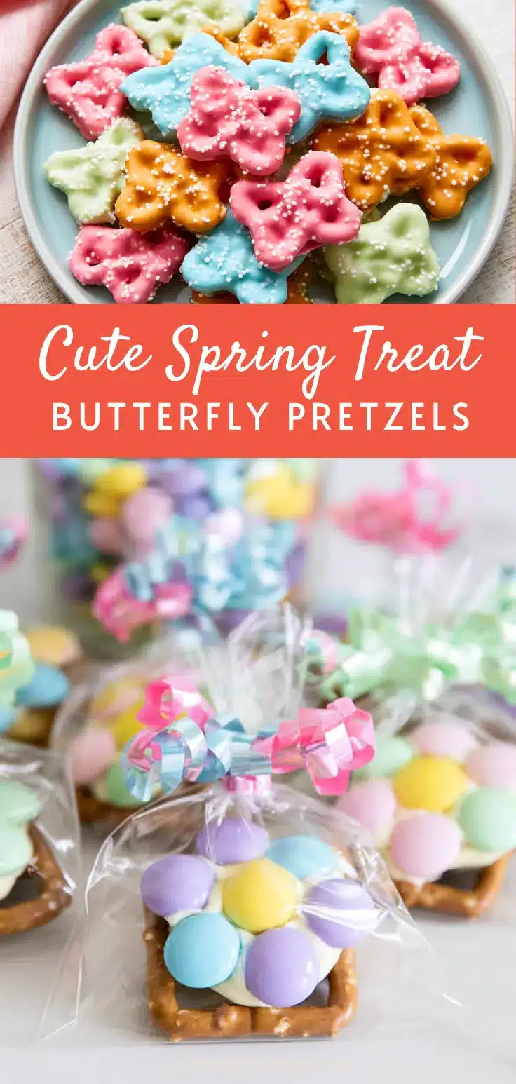 Colorful Butterfly Pretzels