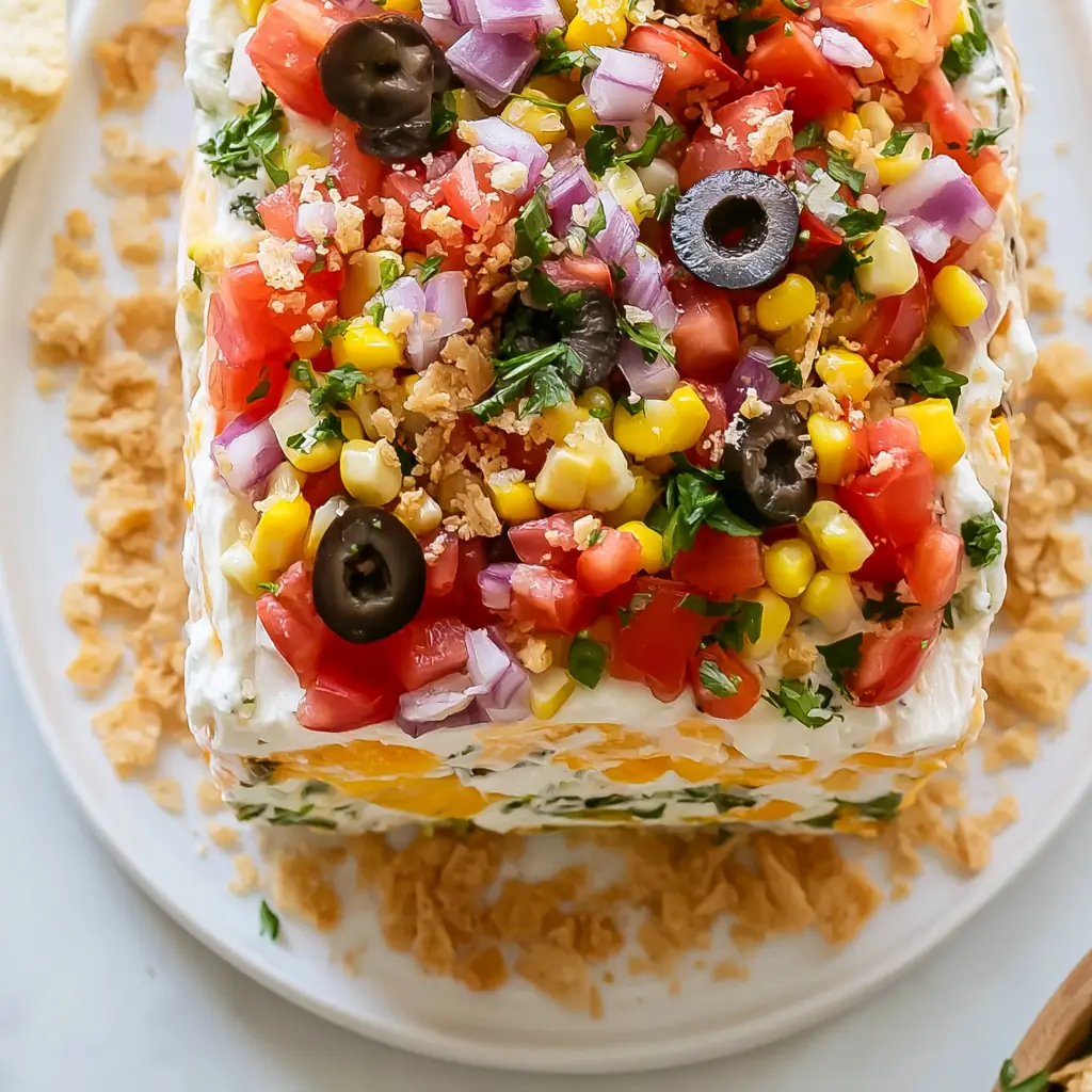 Cowboy Caviar Cheese Log