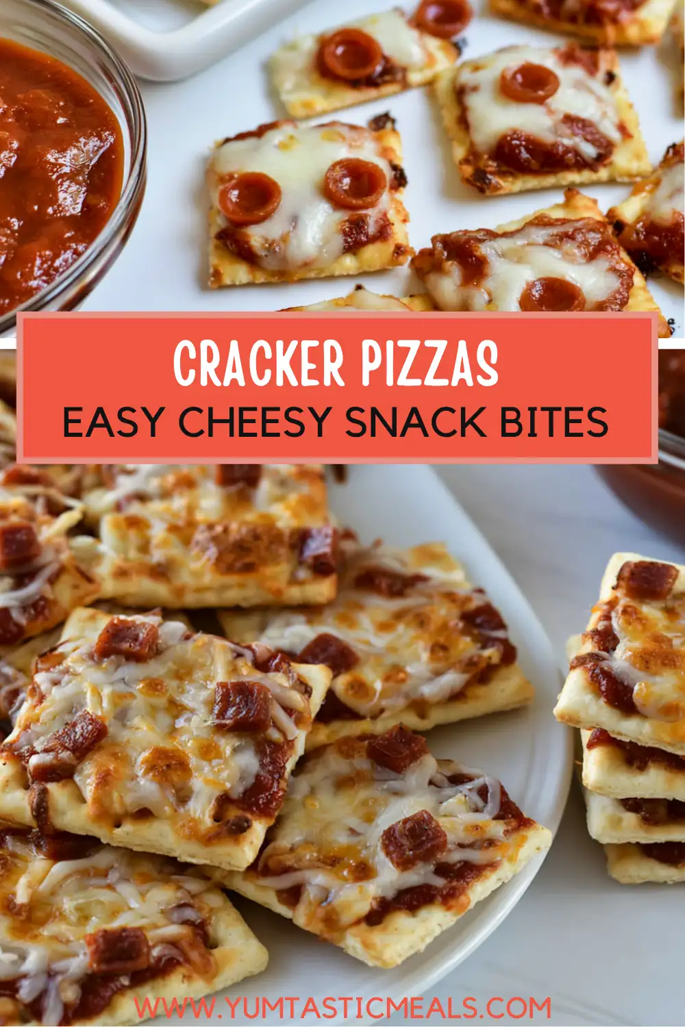 Cracker Pizzas: Easy, Cheesy Pizza Bites for Kids 6 Cracker Pizzas