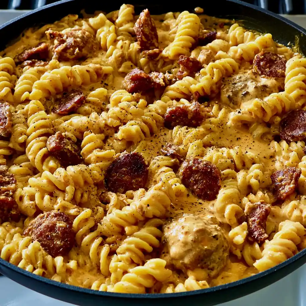 Creamy Cajun Sausage Pasta