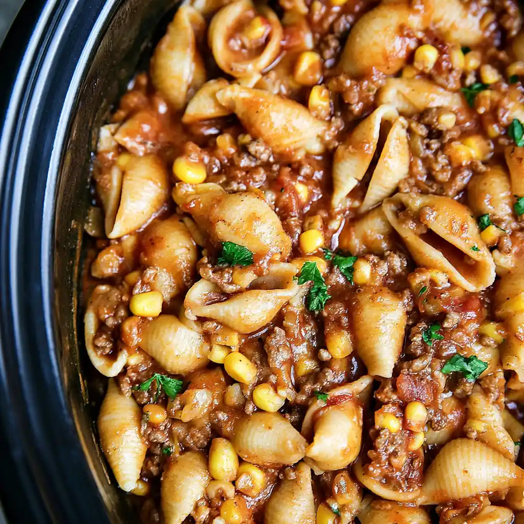 Crock Pot Taco Pasta: Creamy Slow Cooker Taco Shells Everyone Loves 5 Crock Pot Taco Pasta