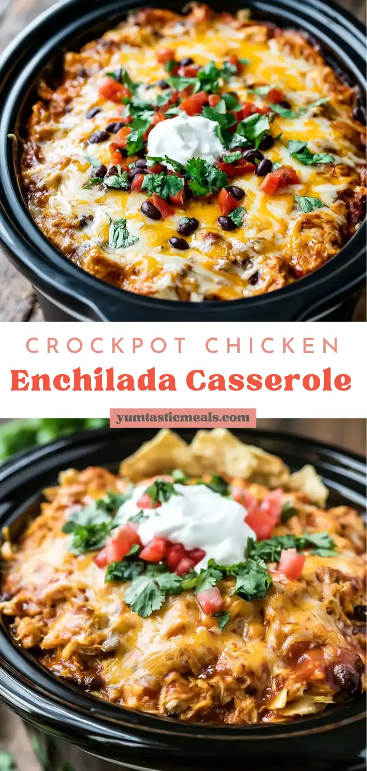 Crockpot Chicken Enchilada Casserole: An Easy Family Dinner 6 Crockpot Chicken Enchilada Casserole