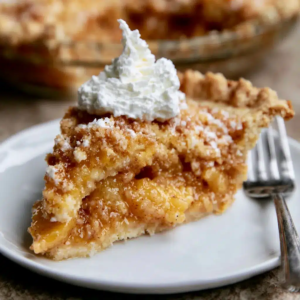 Custard Peach Pie