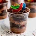 Dirt and Worms Pudding Cups