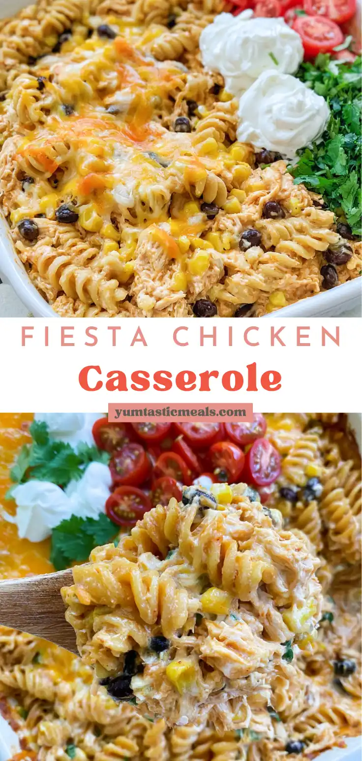 Fiesta Chicken Casserole: Easy Cheesy One-Dish Dinner 6 Fiesta Chicken Casserole