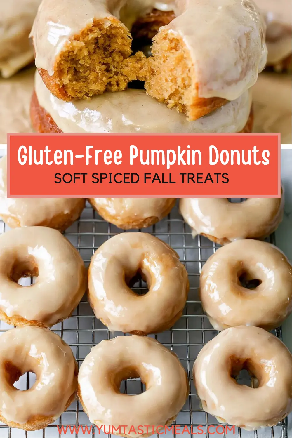 Gluten-Free Pumpkin Donuts with Brown Sugar Icing 6 Gluten-Free Pumpkin Donuts