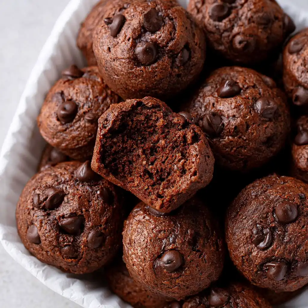 Healthy Chocolate Mini Muffins That Stay Soft and Fudgy 4 Healthy Chocolate Mini Muffins