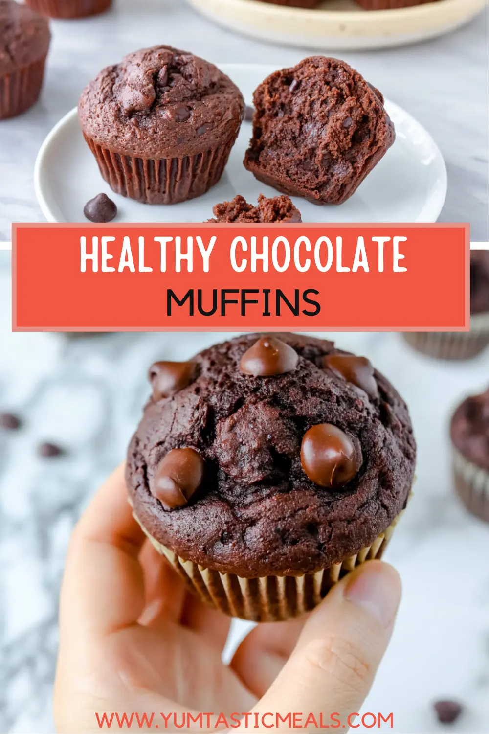 Healthy Chocolate Muffins: Rich, Moist, and Naturally Sweetened 6 Healthy Chocolate Muffins