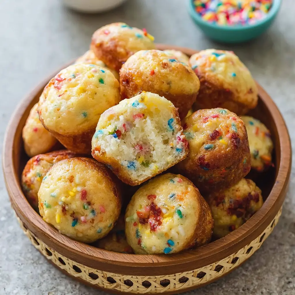 Mini Funfetti Yogurt Muffins