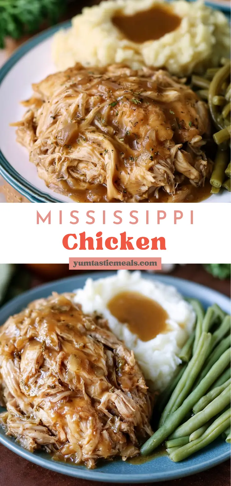 Mississippi Chicken: Easy Crockpot Comfort Food 6 Mississippi Chicken