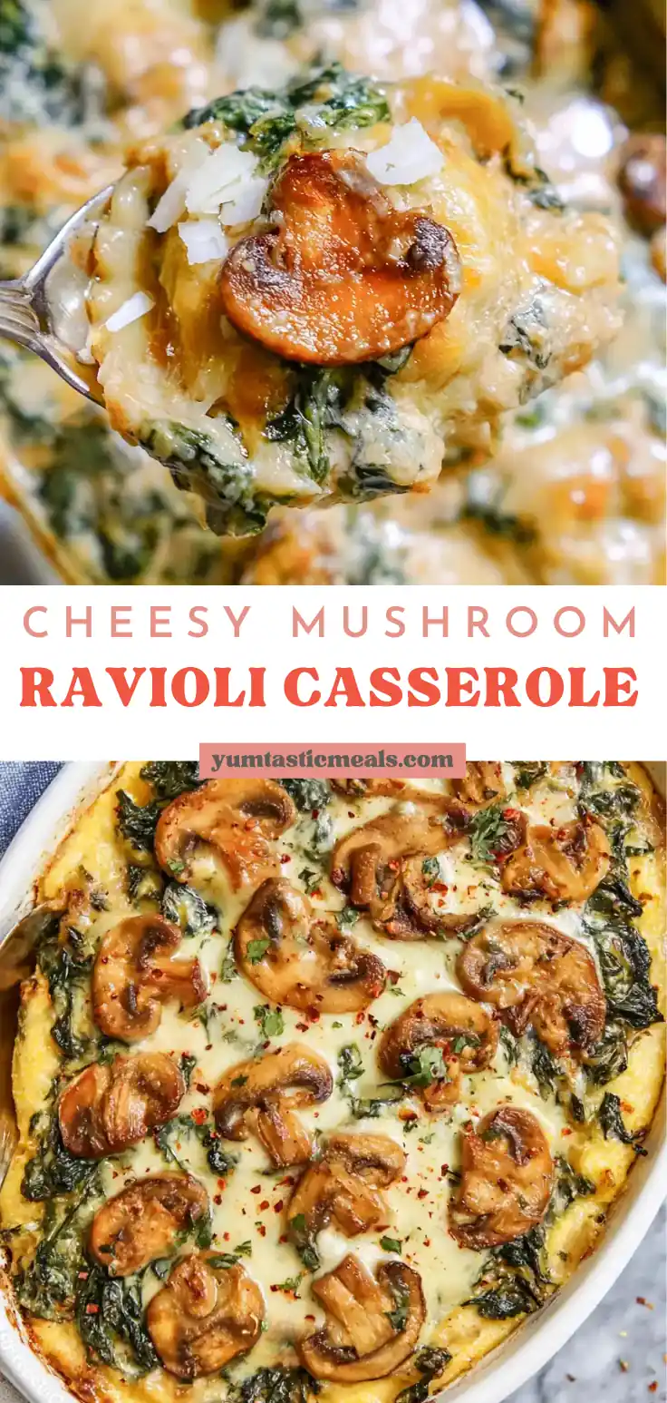 Mushroom Ravioli Casserole