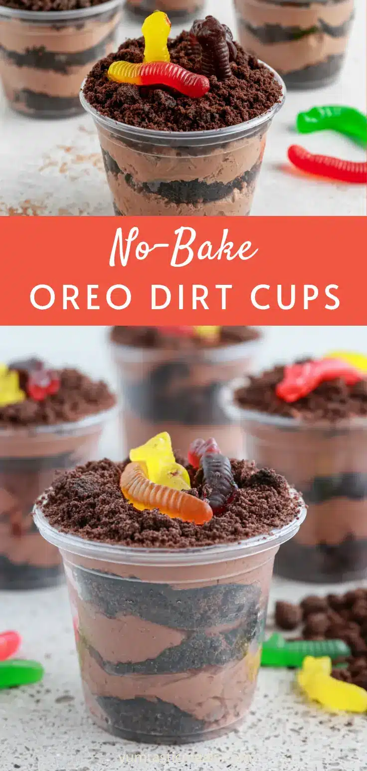 Oreo Cookie Dirt Cup Pudding