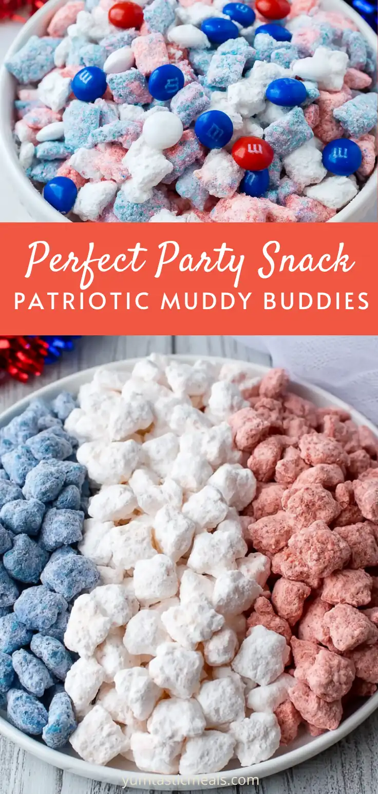 Patriotic Muddy Buddies: Easy Red, White, and Blue Puppy Chow 6 Patriotic Muddy Buddies