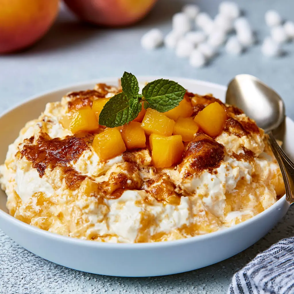 Peach Fluff Salad