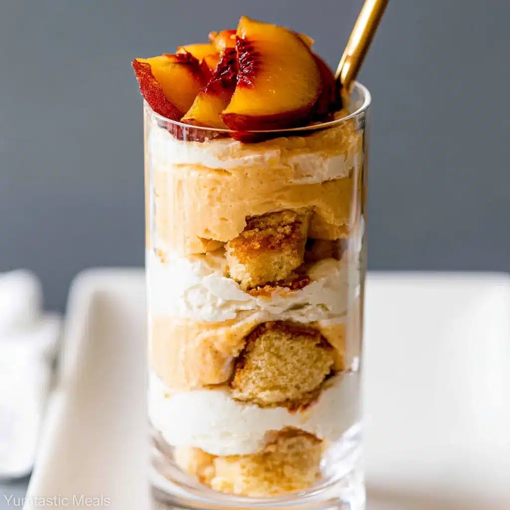 Peach Mousse Trifle: Easy Summer Dessert with Fresh Peaches 4 Peach Mousse Trifle