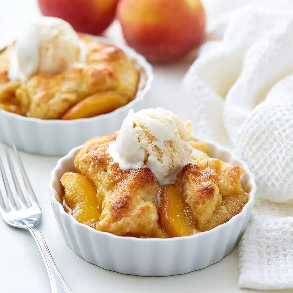 Peach Puff Pastry Bake with a Golden, Flaky Crust 4 Peach Puff Pastry Bake