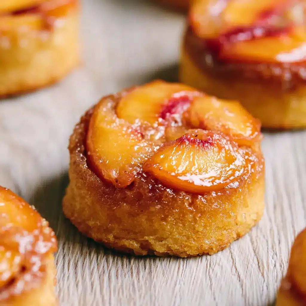 Peach Upside Down Mini Cakes