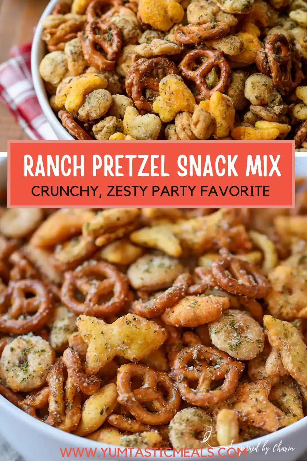 Ranch Pretzel Snack Mix: Easy, Zesty Party Favorite 6 Ranch Pretzel Snack Mix