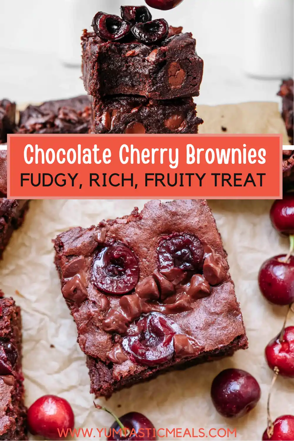 Roasted Cherry Brownies: Rich, Fudgy, and Packed With Fruit 6 Roasted Cherry Brownies