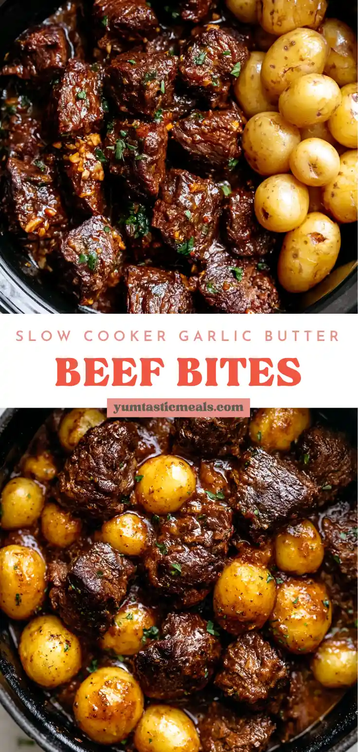 Slow Cooker Garlic Butter Beef Bites with Potatoes 6 Slow Cooker Garlic Butter Beef Bites